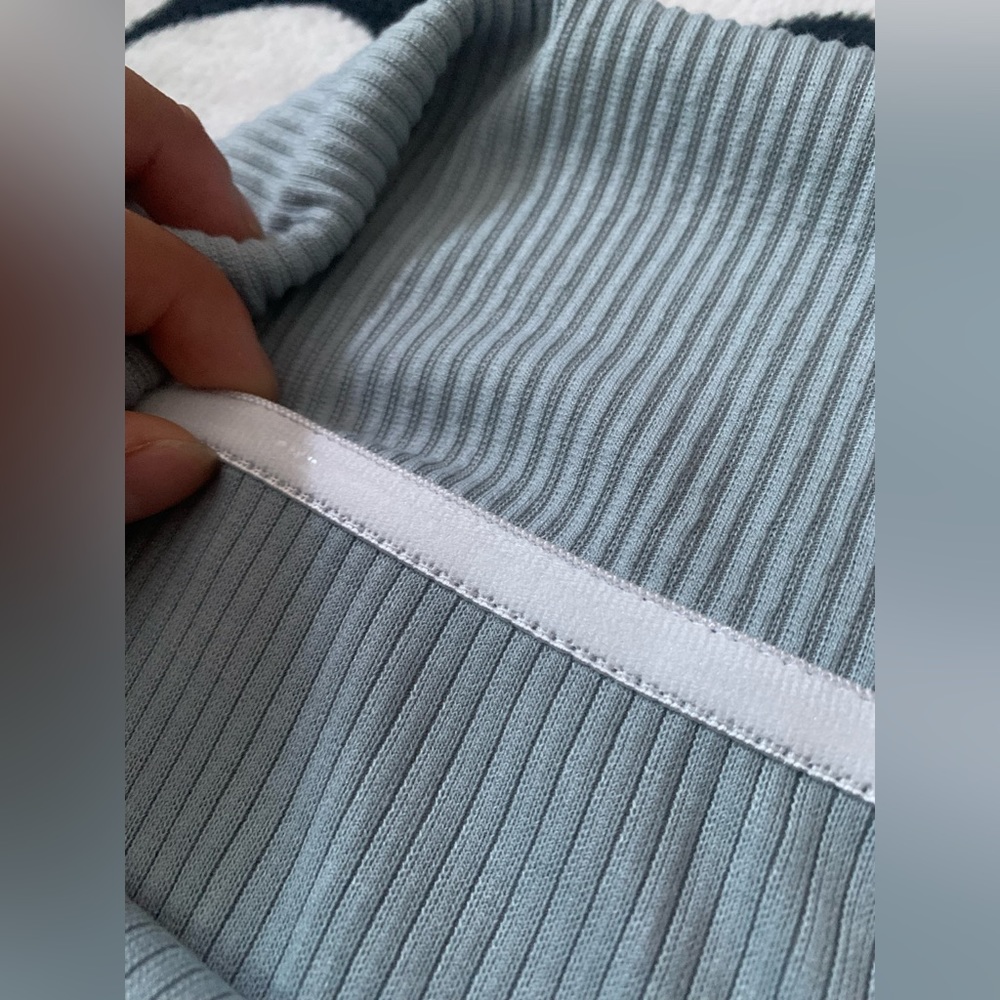 VTG Foldover/Off Shoulder Ribbed Top - Picture 6 of 6